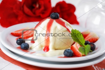 Dumplings with strawberry - knoedel