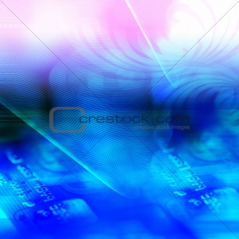 Abstract texture of Credit Card