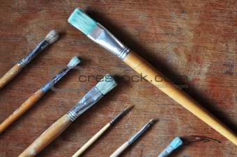 Old brushes
