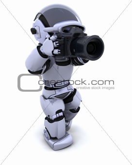 robot with DSLR Camera