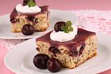 Cherry cake with jelly