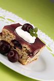 Cherry cake with jelly