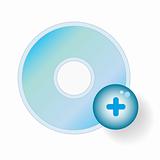 compact disc add icon
