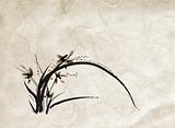 chinese painting of  orchid