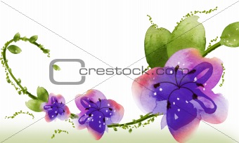 watercolor flower