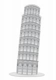 Pisa Leaning tower vector illustration