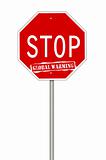 Stop global warming sign