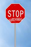 Stop global warming sign