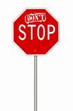 Don't stop sign
