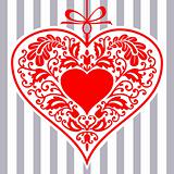 Ornamental red heart