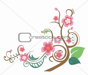 sakura and tree