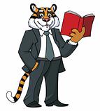 Tiger in a suit