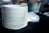 restaurant service / Plates Stacked