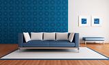 modern blue lounge