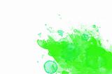 Green abstract paint