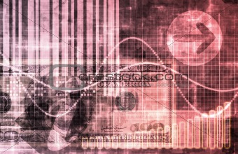 Pink Business System Abstract Background