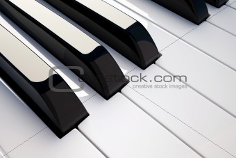 Keyboard piano detail