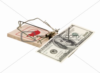 Mousetrap with dollars