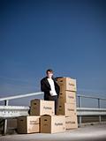 Man with moving Boxes