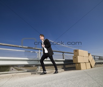 Man with Moving Boxes