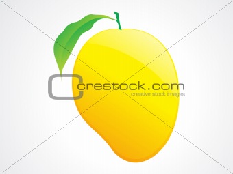 mango fruit and leaf 