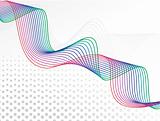abstract curved wave rainbow lines background with the empty space for sample text