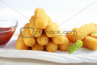 Mozzarella fried sticks