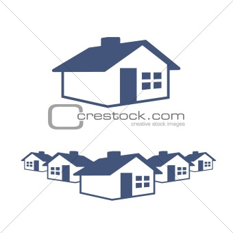 House Graphic Icon and Header Ready for your Text and Color.