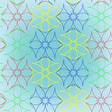 abstract seamless flowers pattern