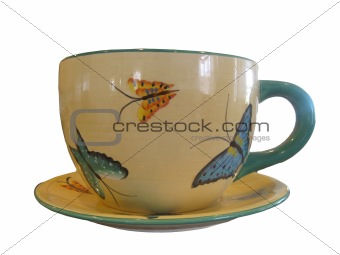 Large Butterfly Teacup