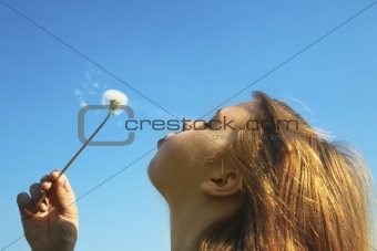 Girl with a Dandelion