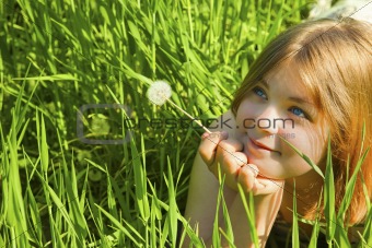 Girl with a Dandelion