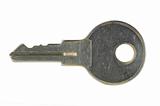 Small key isolated on white