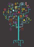 electronic component tree