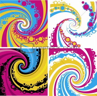 colorful whirlwind pattern