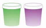 color plastic cup