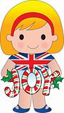 British/English Christmas Girl