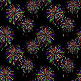 Abstract vector illustration of fireworks