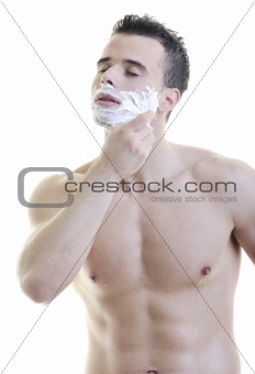 man shave