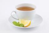 Mint tea with lemon