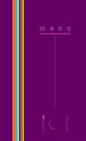 violet menu cover design