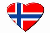 Norwegian flag heart