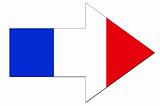 French flag arrow