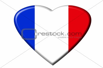 French flag heart