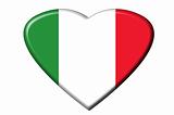 Italian flag heart