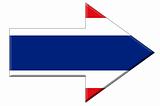 Thai flag arrow