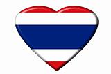 Thai flag heart