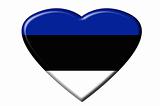 Estonian flag heart