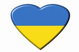 Ukranian flag heart