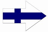 Finnish flag arrow